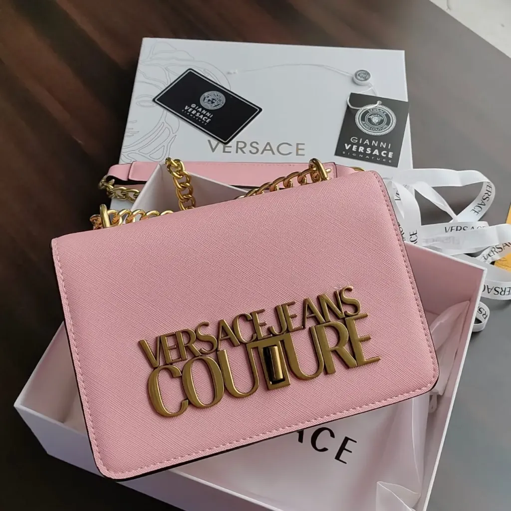 Versace Jeans Couture Sling Bag(With Box) (Pink)