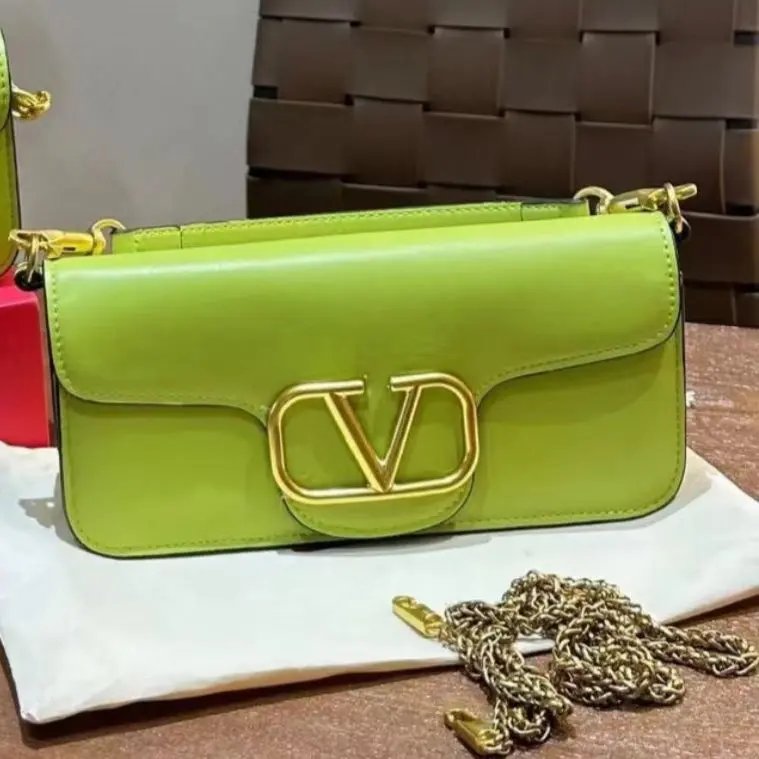 Valentino Loco Crossbody Premium Bag (With Box) (Neon Green)