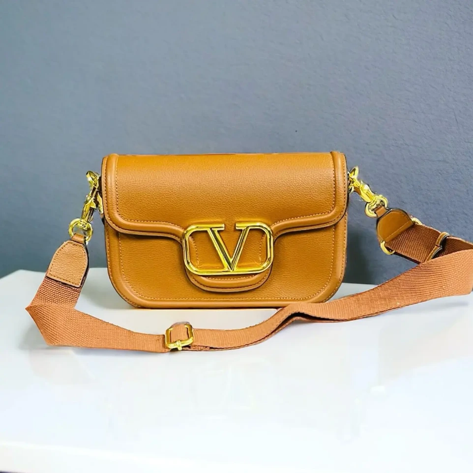 Valentino All Time Brown Shoulder Bag (With Box)