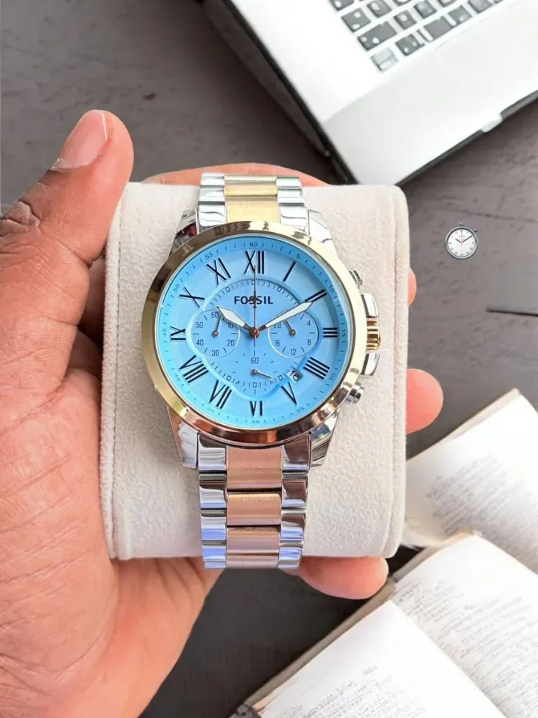 Fossil Men’s Chronograph – Premium Metal Strap Watch (1)