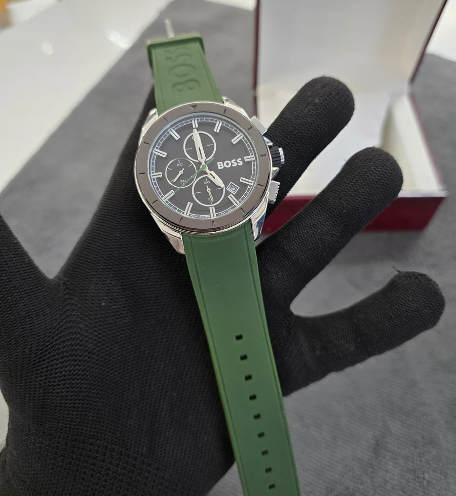 Hugo Boss Volane Chronograph Watch For Men (Green)
