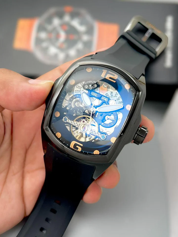 CORUM Men’s Chronograph Watch – Admiral Edition (Black)