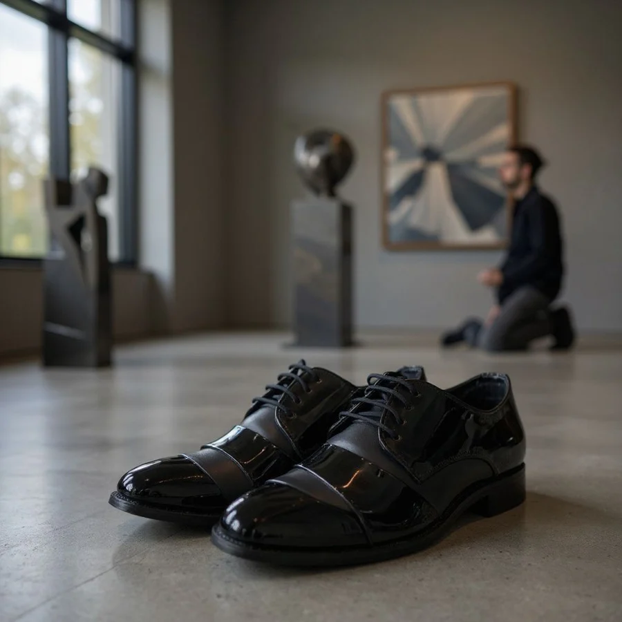 Patent Derby Shoes for Men (7)