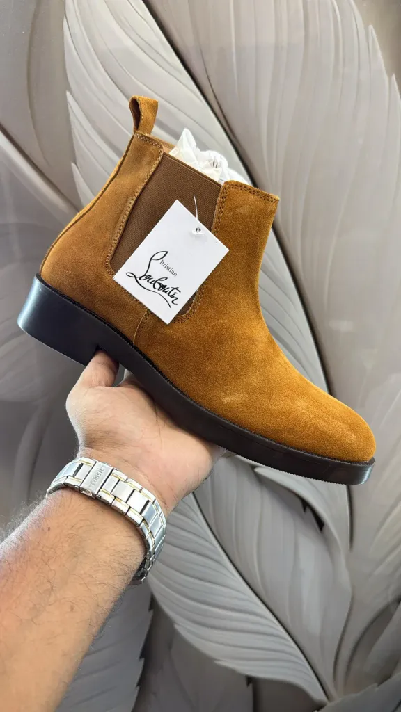 Christian Louboutin Pure Leather Chelsea Boots for Men (7, 1)