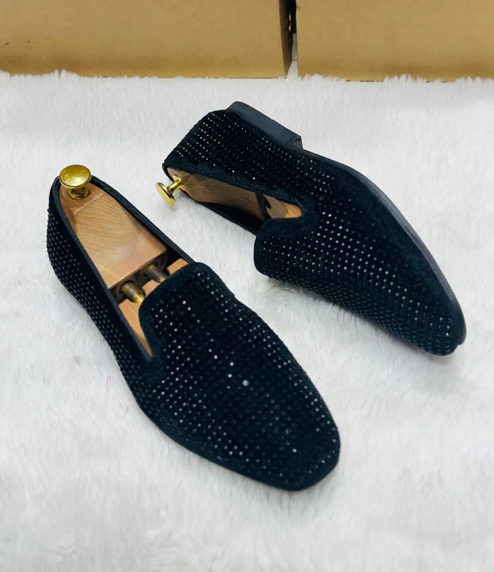 Studded Mirror Loafers for Men (7)