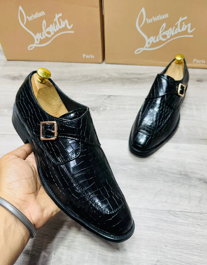 Christian louboutin monk shoes (Black, 7)