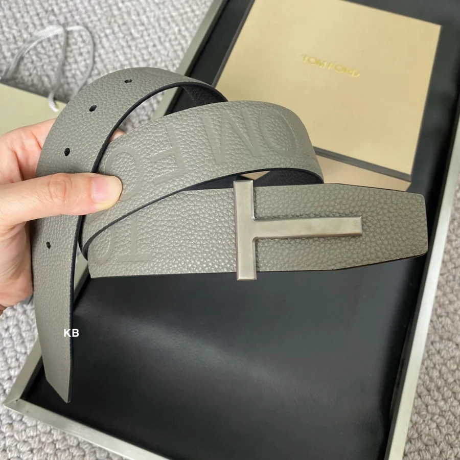 TOM FORD ENGRAVED Grain Leather Reversible Men’s belt