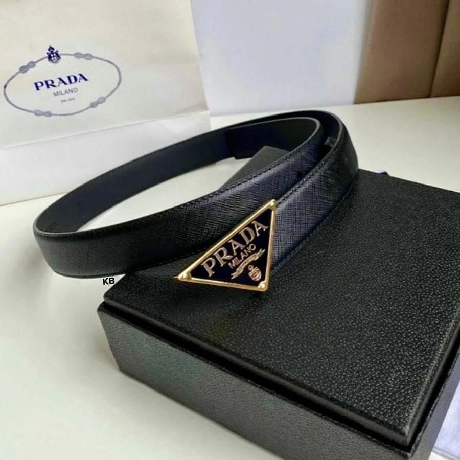 Prada Saffiano Italian Leather Belt