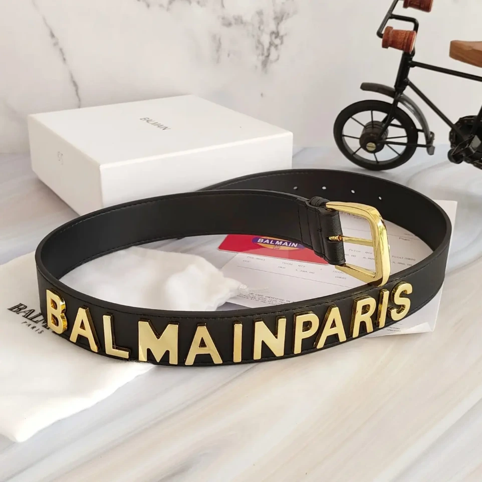 Balmain Black Signature Belt