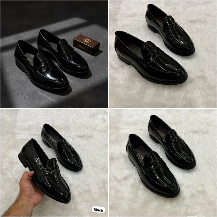 GUCCI Patent moccasins (7)