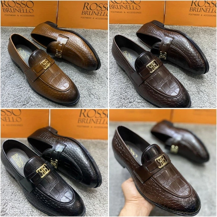 RUSSO BRUNELO Faux Leather Upper Material (7, Black)