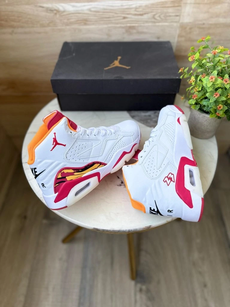 NEW AIR JORDANS RETRO 6 MVP OLIVE REPLICA SHOES FOR MEN (40)