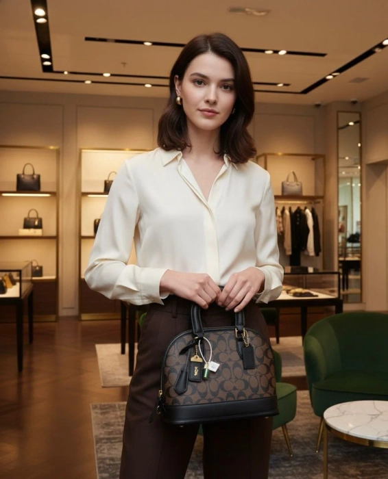 Coach ®️ Revel Genuine Leather Bag (A)