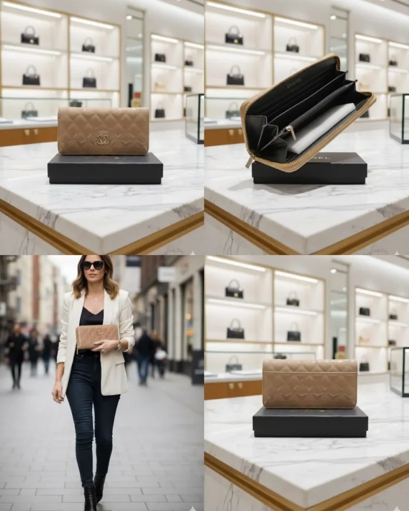 CHANEL LUXURY ZIPPER WALLET FOR PREMIUM CLIENTS