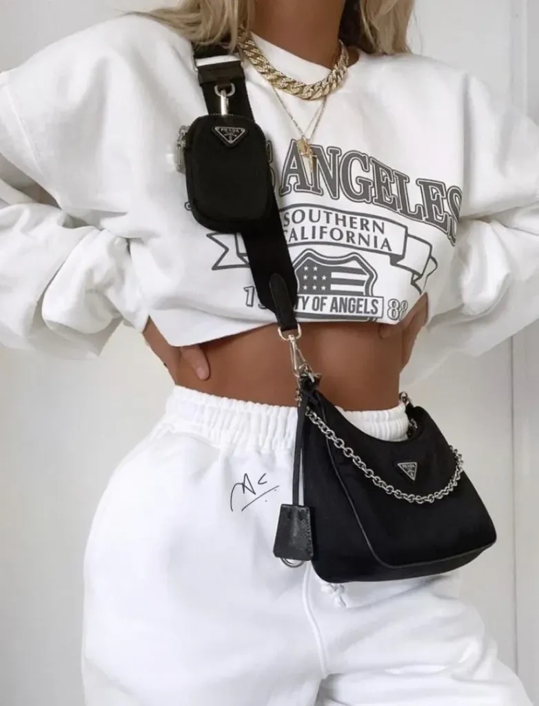 Luxury Satin Prada Pochette Dust Bag