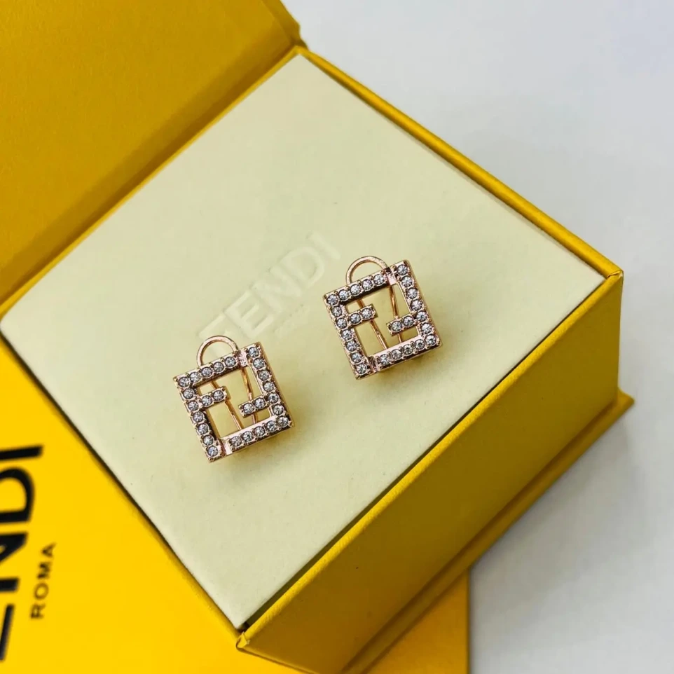 Fendi FF Rosegold Earring