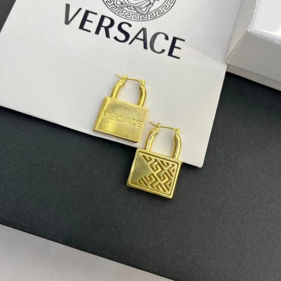 Versace Lock Golden Earring