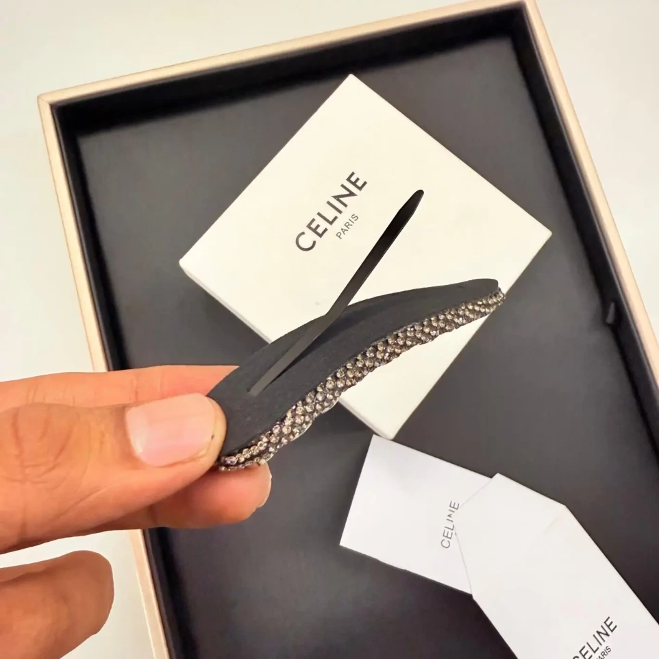 Celine Stone Snap Hair Clip