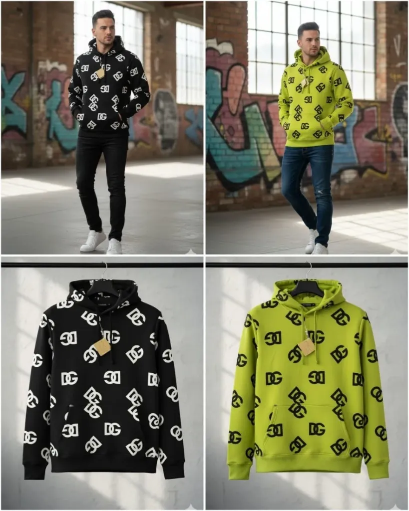 DOLCE & GABBAN PREMIUM QUALITY HOODIE Black xxl (Black)