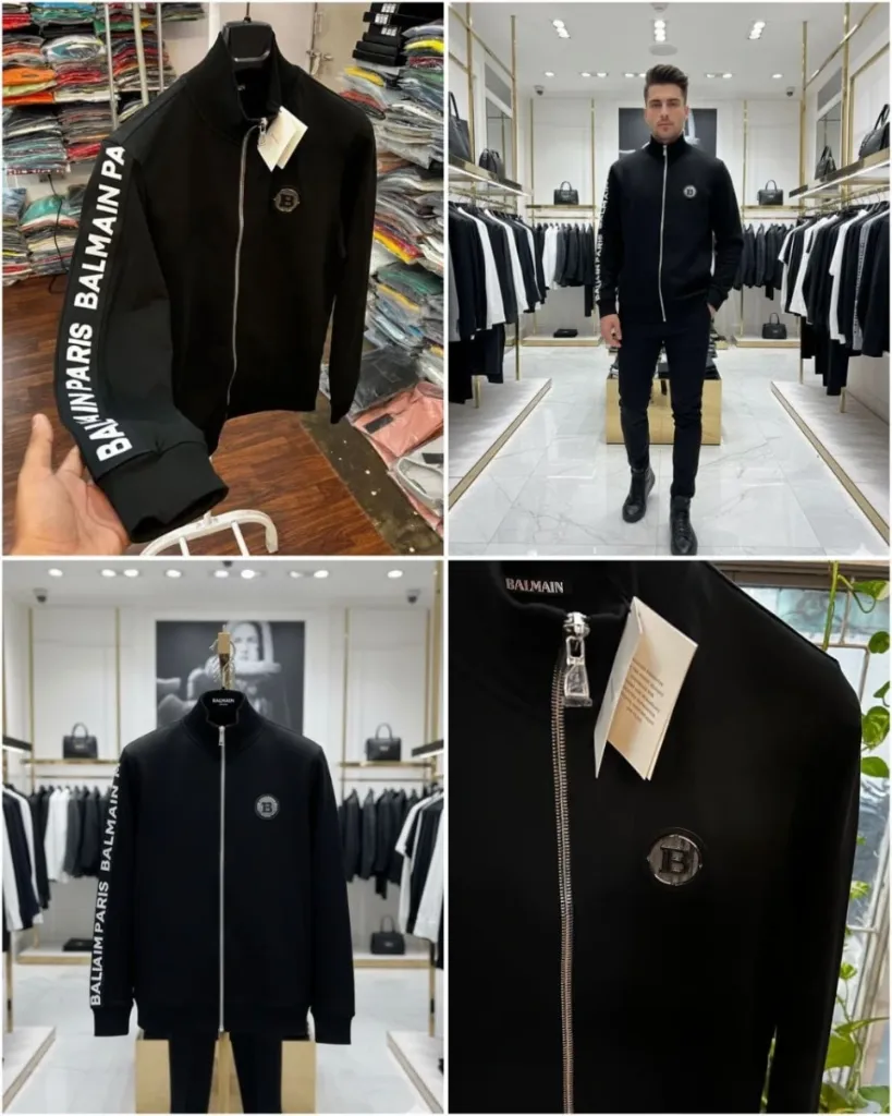 BALMAIN AUTHENTIC QUALITY ZIPPER SWEATSHIRTS (XL-44)