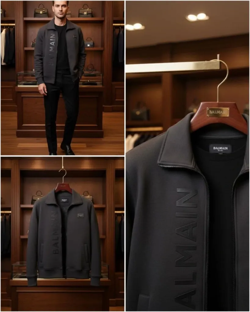 BALMAIN ZIPPER PREMIUM QUALITY SWEATSHIRT (L-40)