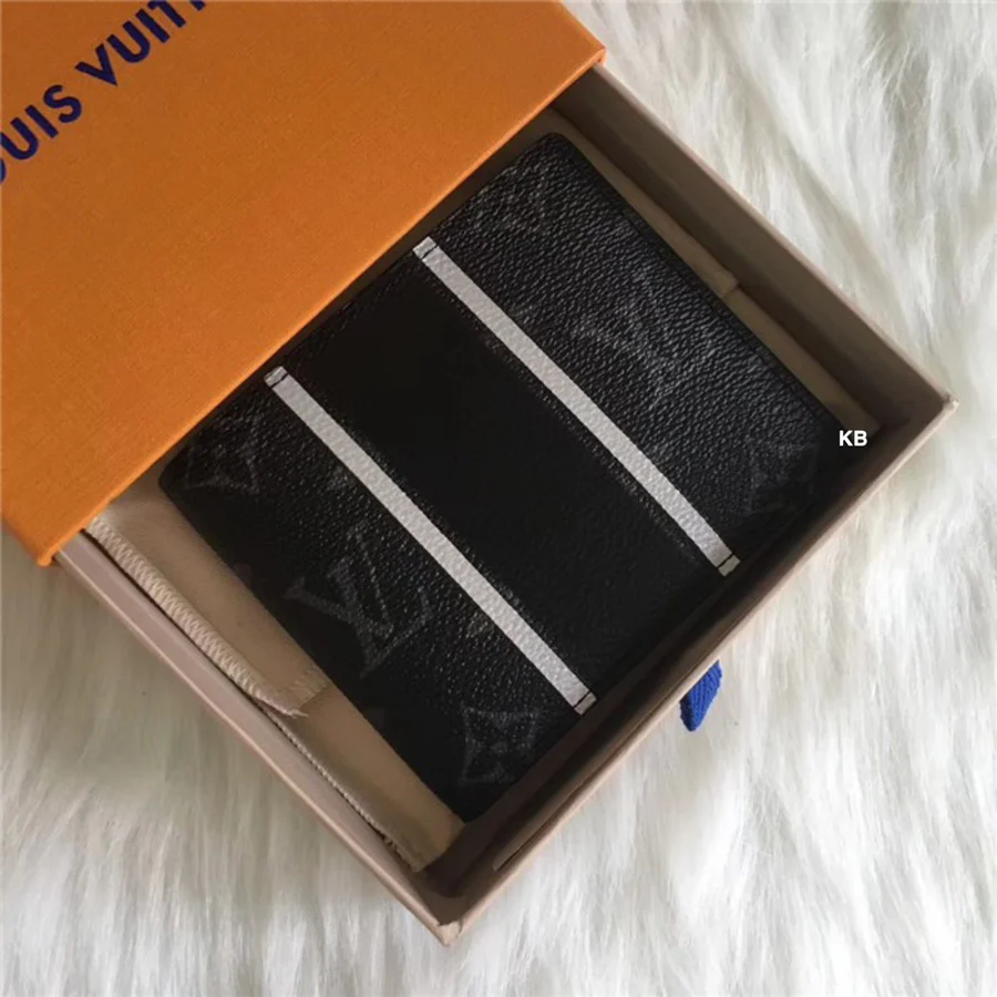 LV slender men's wallet