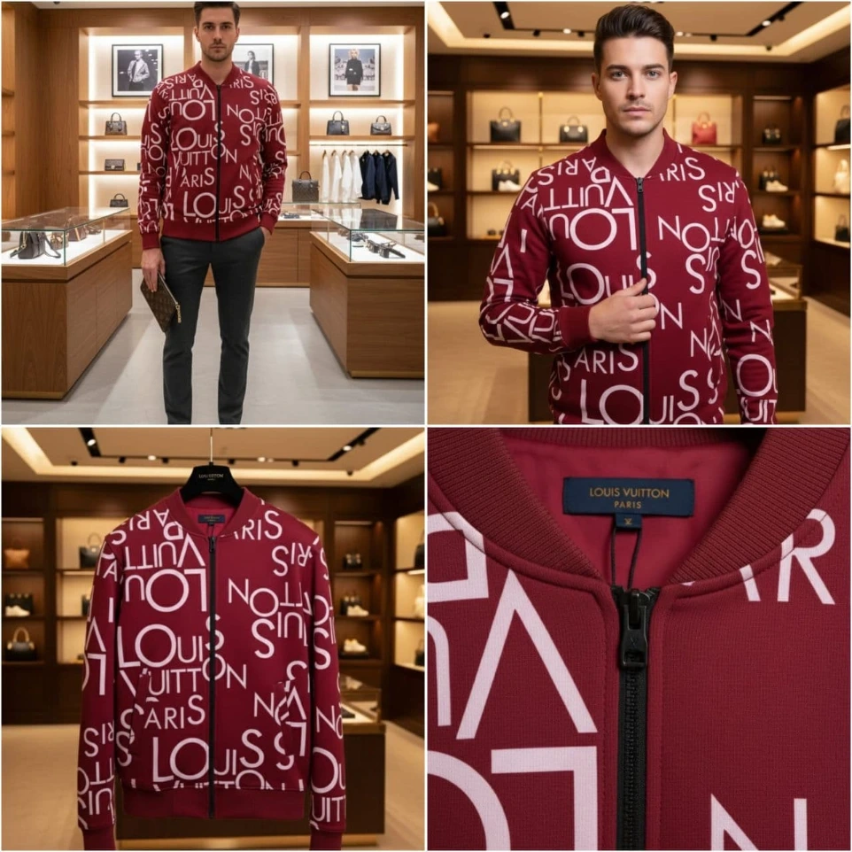 LOUIS VUITTON HIGH END QUALITY ZIPPER SWEATSHIRT (L-40)