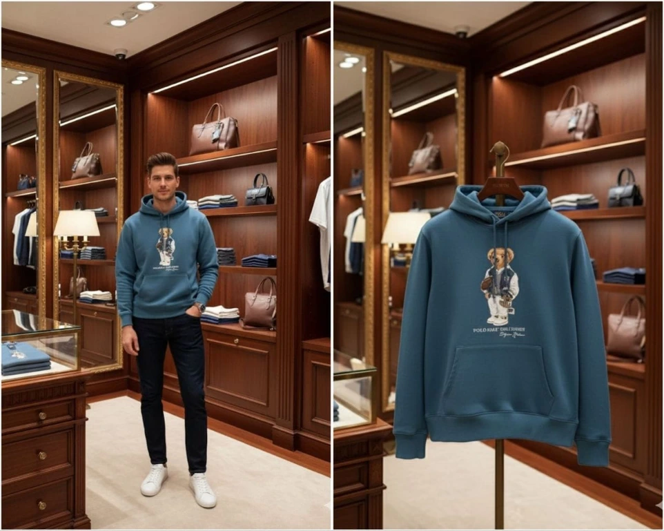 RALPH LAUREN PREMIUM QUALITY SWEATSHIRTS HUDDY (XXL-44)