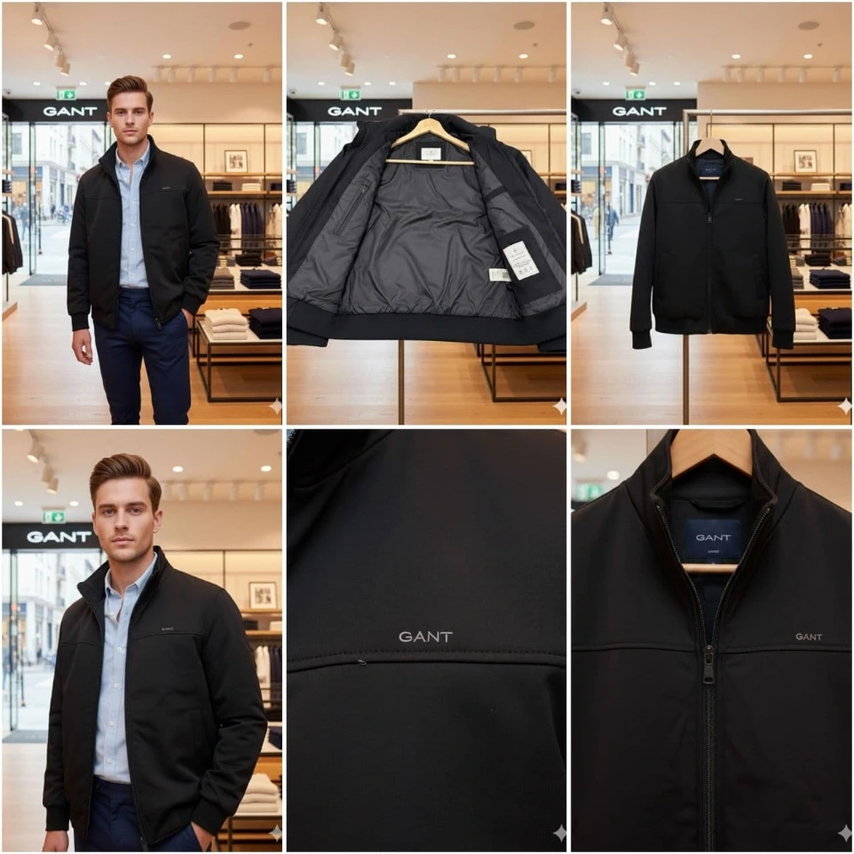 GANT BOMBER COTTON JACKET (XL-44)