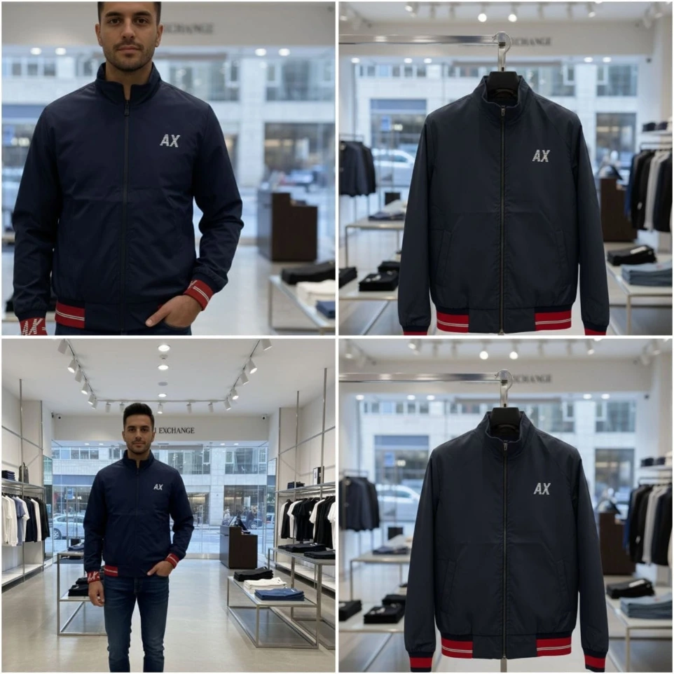 ARMANI HIGH END QUALITY ZIPPER BOMBER (XXL-44)