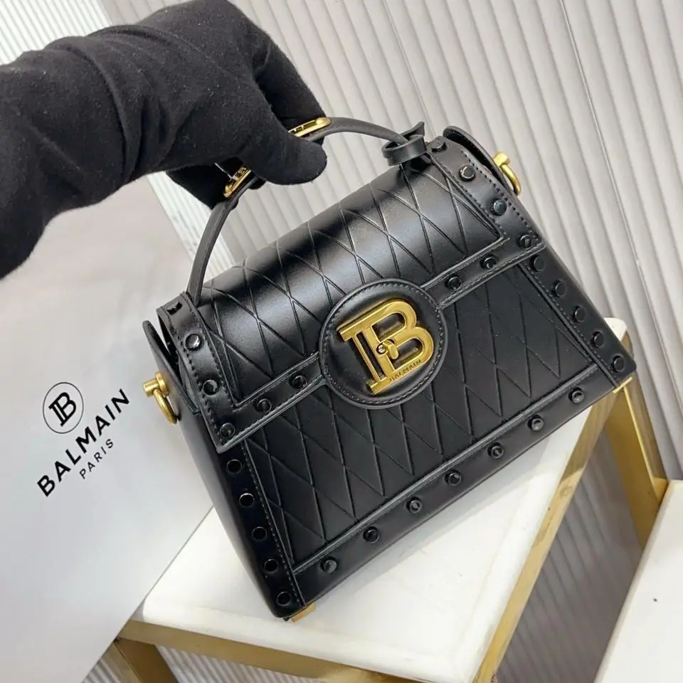 Balmain B Buzz Dynasty  Hand Bag (With Box) (Black)