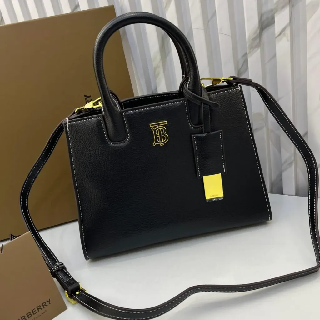 Burberry Mini Frances Handbag (With Box) (Black)