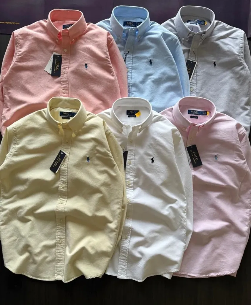 RALPH LAUREN PREMIUM QUALITY SHIRTS (Grey, 40)