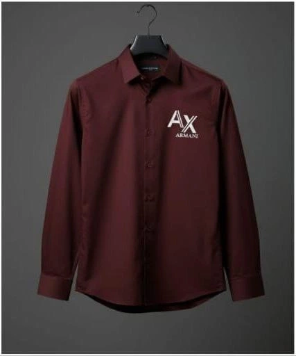 ARMANI Wine Imported Quality Shirts (L)