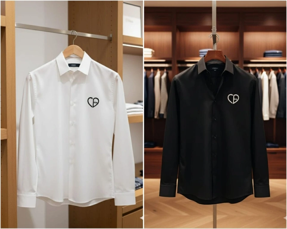 DIOR PREMIUM QUALITY SHIRT (40, Black)