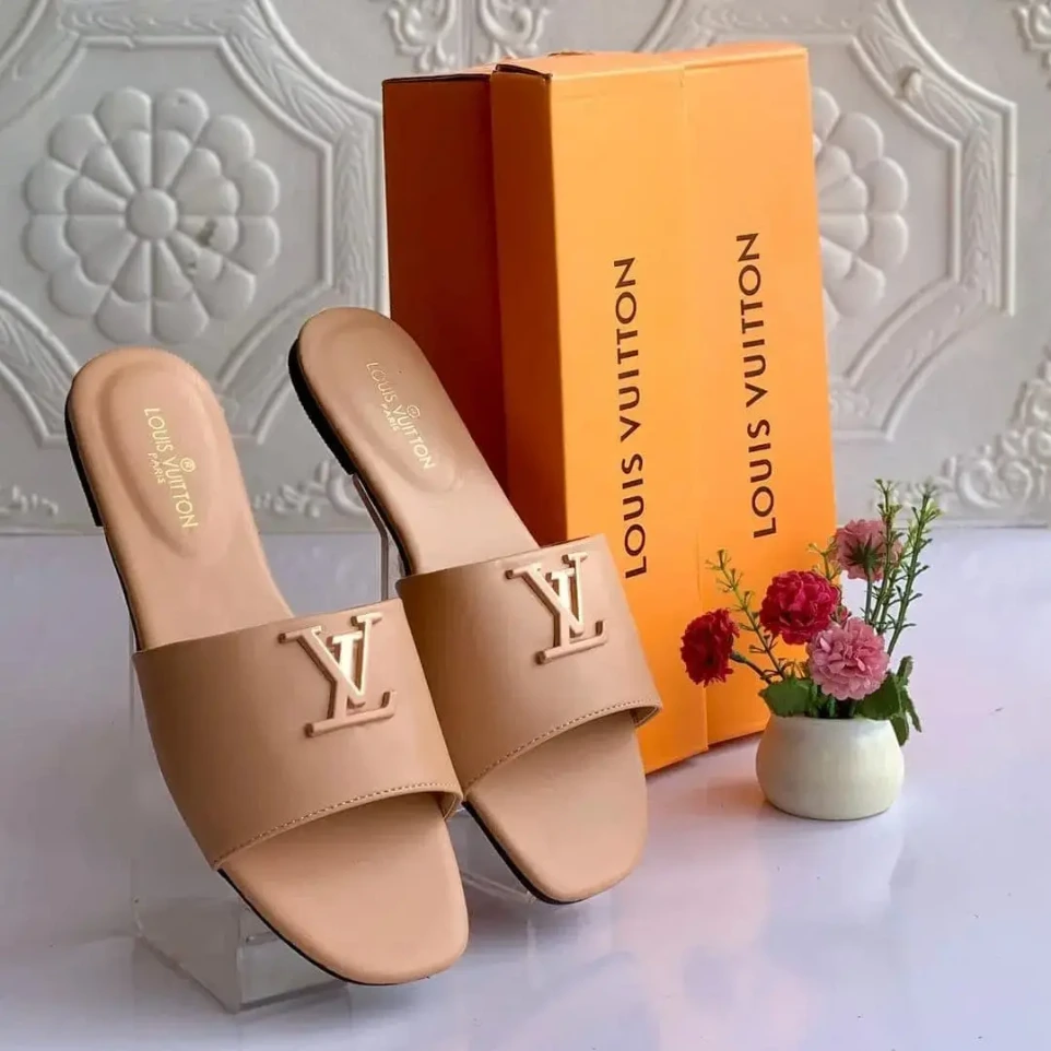 Louis Vuitton Beige Slip On Slide For Women (40)