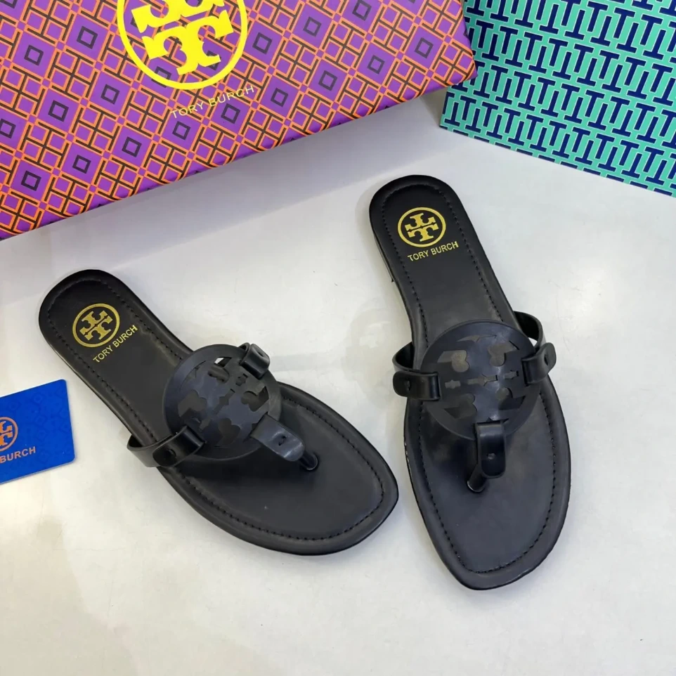 Tory Burch Miller Black Slip On Flat (40)