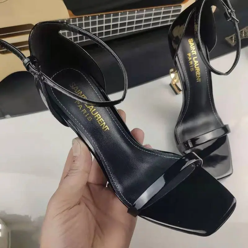 YSL Opyum Black Sandle Heel (40)