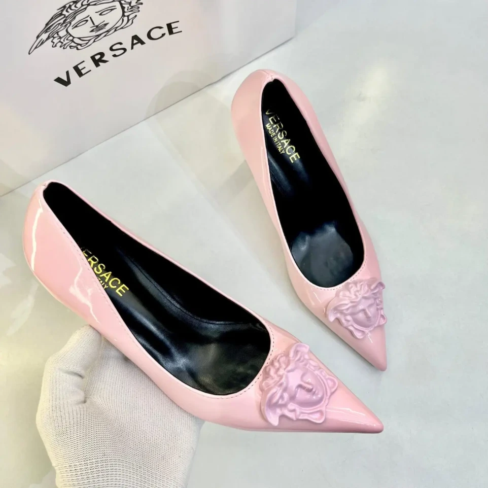 Versace La Medusa Pink Pump (40)